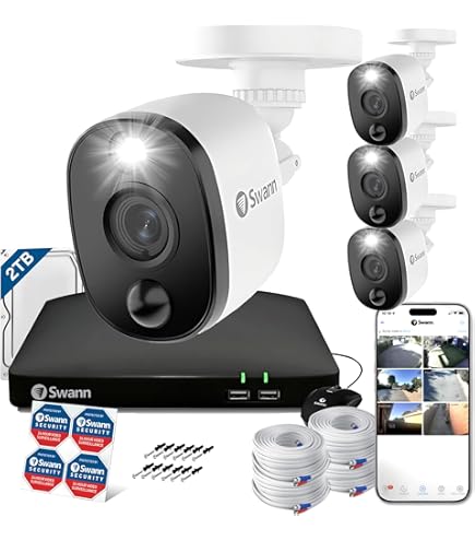 Amazon.co.jp: 【日本正規代理店】Swann セキュリティカメラ 4CH DVR